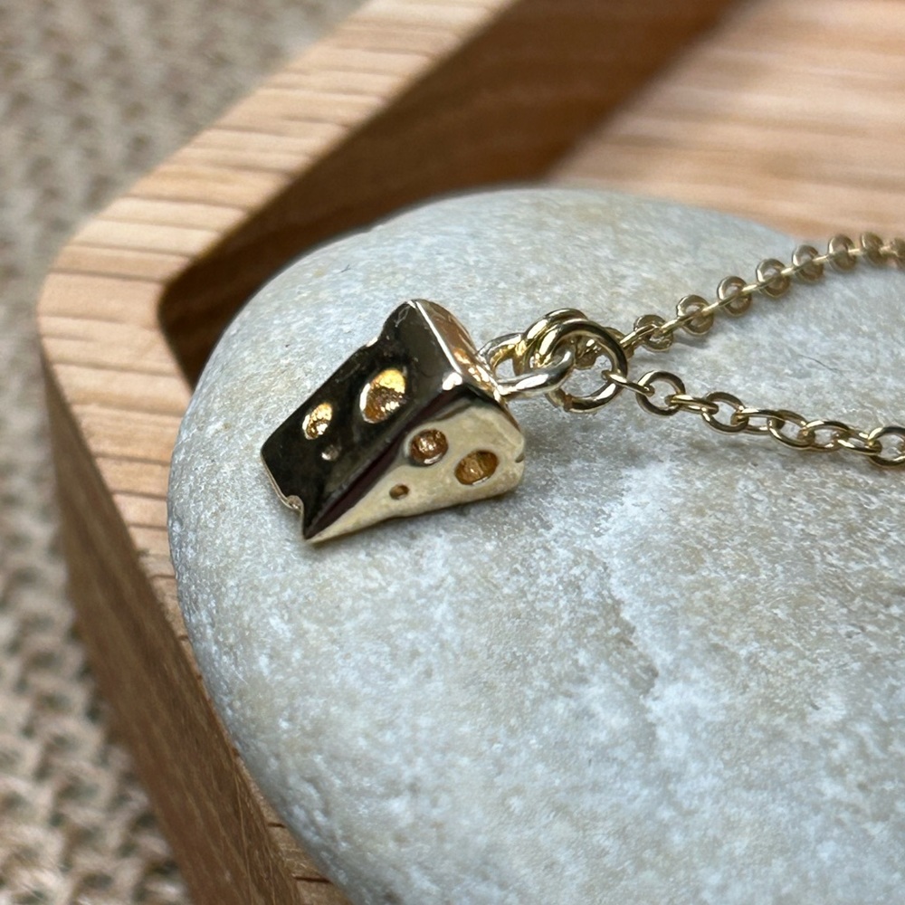 Cheese Is Everything Necklace by Vibes Jewelry
